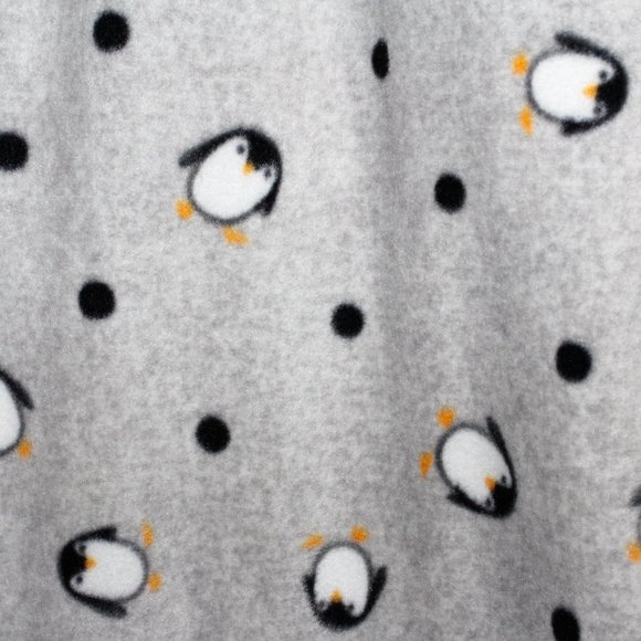 Sonoma Fuzzy Long Sleeve Penguin Print Two-Piece Pajama Set - Picture 13 of 16